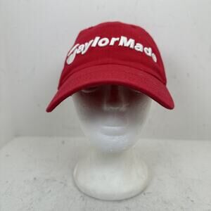 TaylorMade R7 TMAX Gear Golf Hat Cap Red Fitted Men's Size S/M